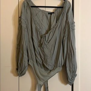 Peasant Bodysuit Top